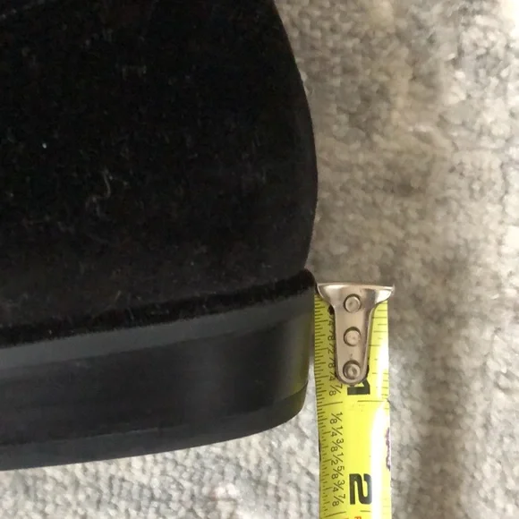 New MARC FISHER Black Velvet Over the Knee Boots - Picture 12 of 14